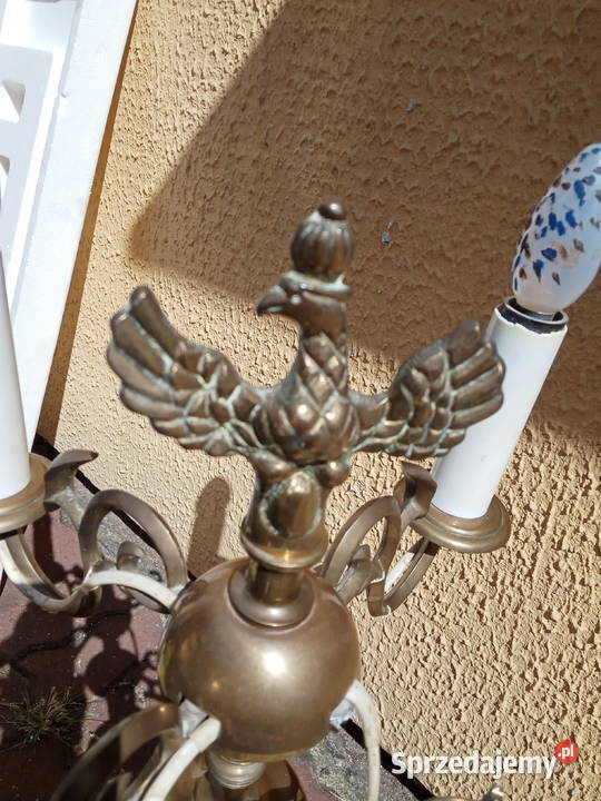 Lampa Świecznik Mosiężna 55 Poznań