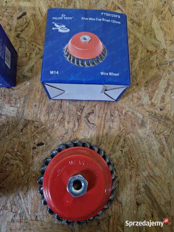 Szczotka druciana czołowa 125mm stalowy drut Głogowa sprzedam