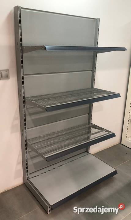 Regał sklepowy metalowy przyścienny siatkowy sprzedam