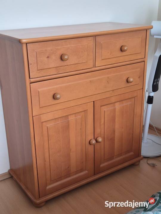 Drewniana komoda stan półka 2 szuflady Nowa Iwiczna