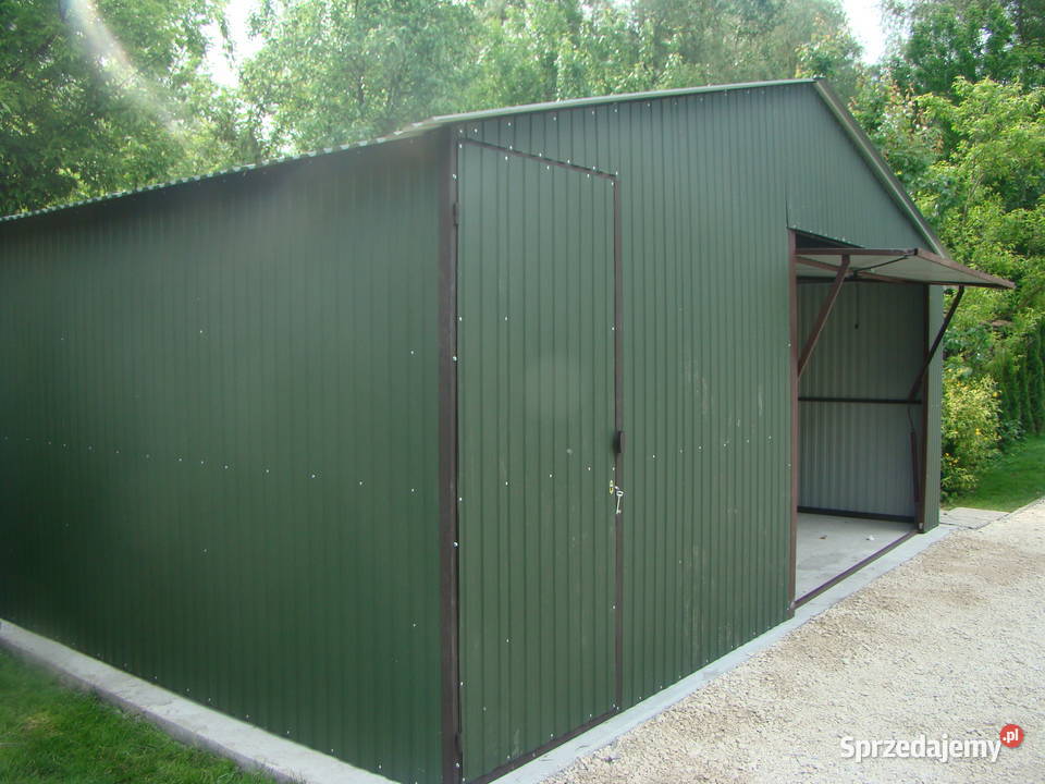 Garaż Blaszany 6x5m ZIELONY garaże blaszane Zamość