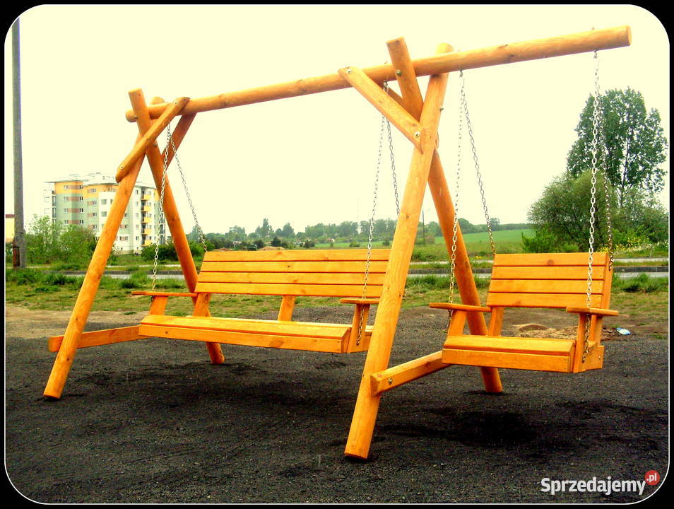 Meble ogrodowe drewniane do barulokalu stół drewno Chojnice