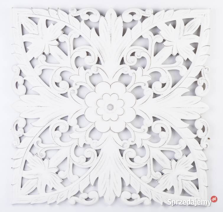 Stylowa biała dekoracja ścienna panel ścienny 60 biały małopolskie Limanowa