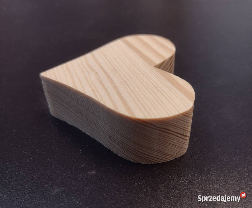 serce serduszko serca drewniane 3D grube Litery 3D Białystok