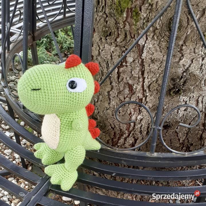 Dinozaur Dragon Trex na szydełku Maskotki Mrocza