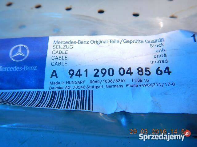 LINKA SPRZĘGŁA MERCEDES 3235K 3243K ORYGINAŁ