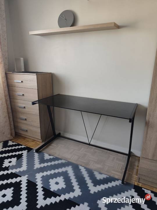 Biurko szklane czarne styl loft industrial Warszawa