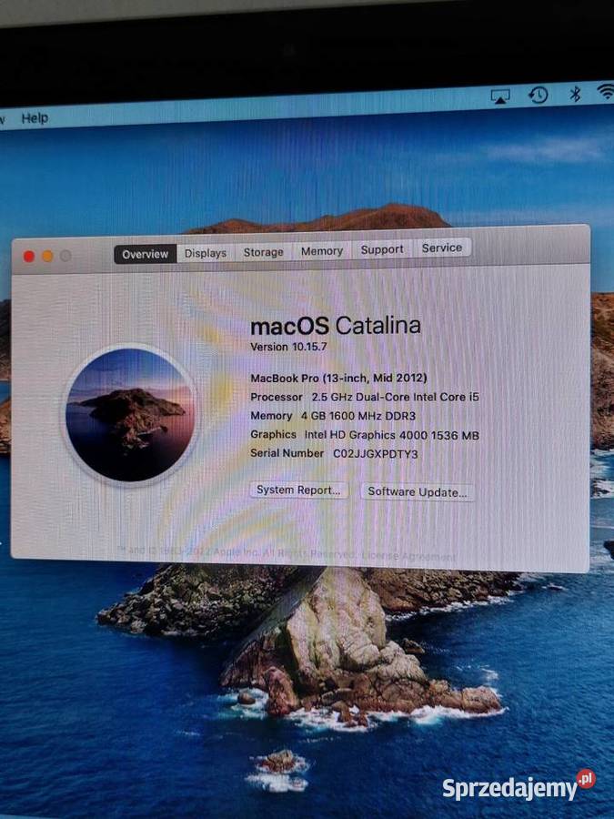 MacBook Pro 13 2012 4GB RAM 500GB 178 cykli Karta graficzna Warszawa sprzedam