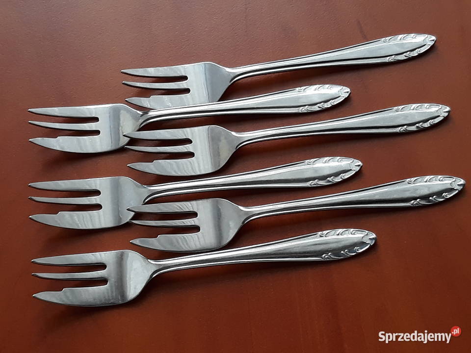 Widelczyki deserowe Polwid sztućce PRL Sztućce śląskie Dąbrowa Górnicza