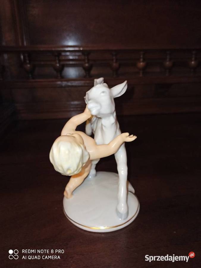 figurka Schaubachchłopiec z kózką pomorskie Gdańsk