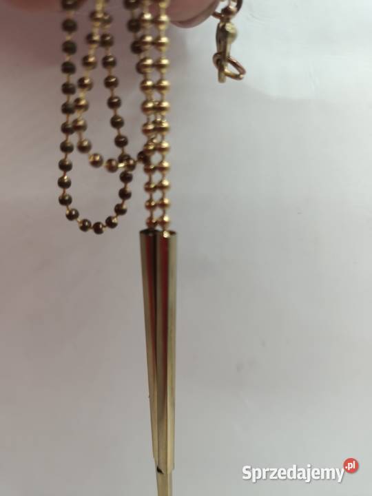 Naszyjnik z złotymi bombkami lubelskie Zamość