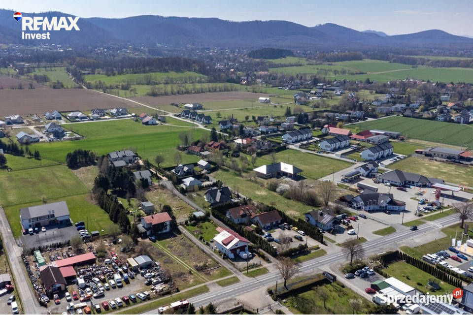 Działka usługowohandlowa ruchliwa droga Jaworze 800m2 sprzedam