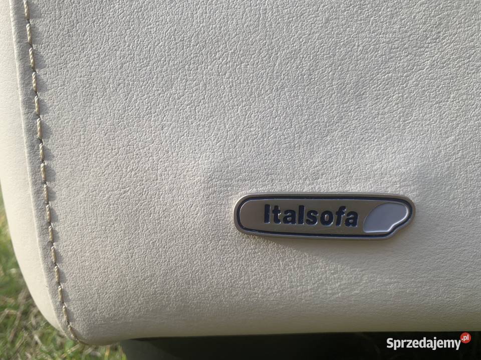 ITALSOFA WŁOSKI KOMPLET WYPOCZYNKOWY SKÓRA śląskie Kalety