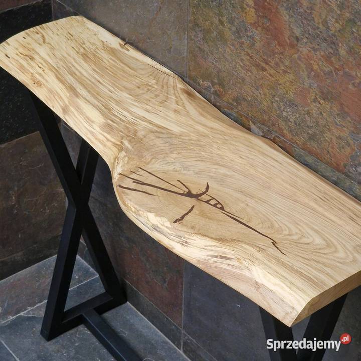 Konsola loft BLAT DĘBOWY NA WYMIAR naturalna Bartoszyce