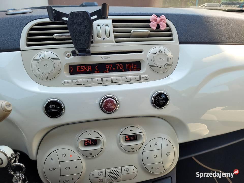 Fiat 500 jasny środek szyberdach klimatyzacja 500 Kraków sprzedam