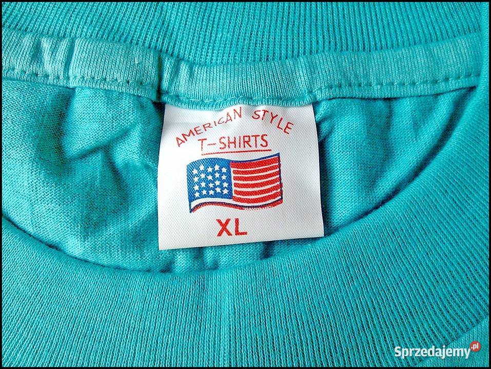 Tshirt męski XL Wzrost 182 turkusowy Okazja 30 Warszawa