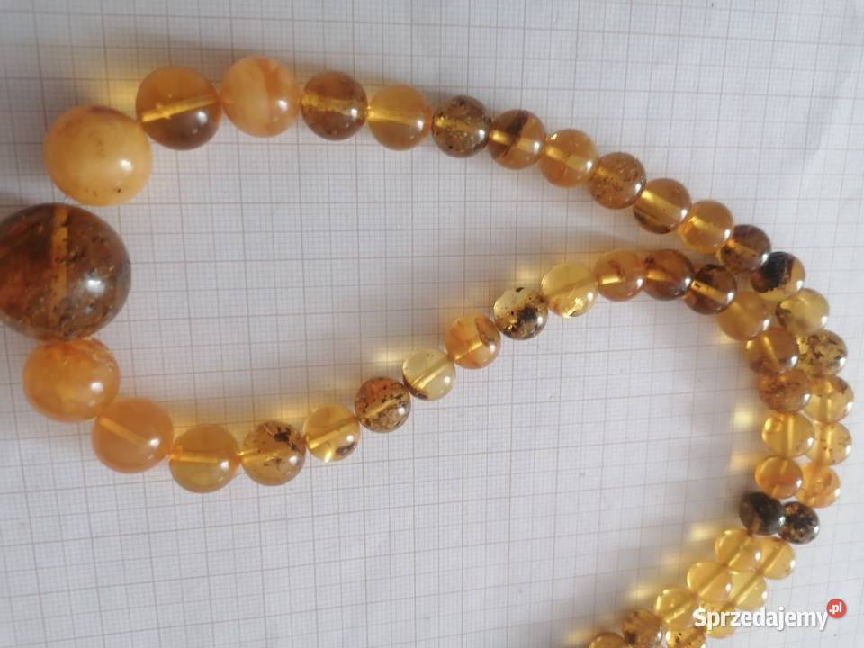 Naszyjnik Bursztyn kulki Białystok