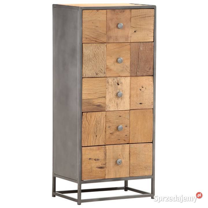 vidaXL Komoda 45x30x100 lite drewno z Komody Warszawa