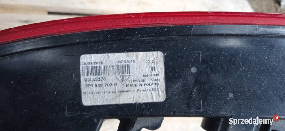 Porsche Cayenne s lampa przeciwmgielna prawy tył prawe Nysa