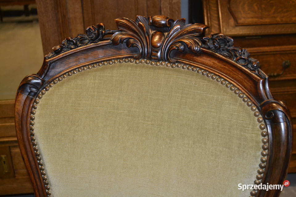 fotel kawowy Francja orzech cukiereczek Meble śląskie Będzin