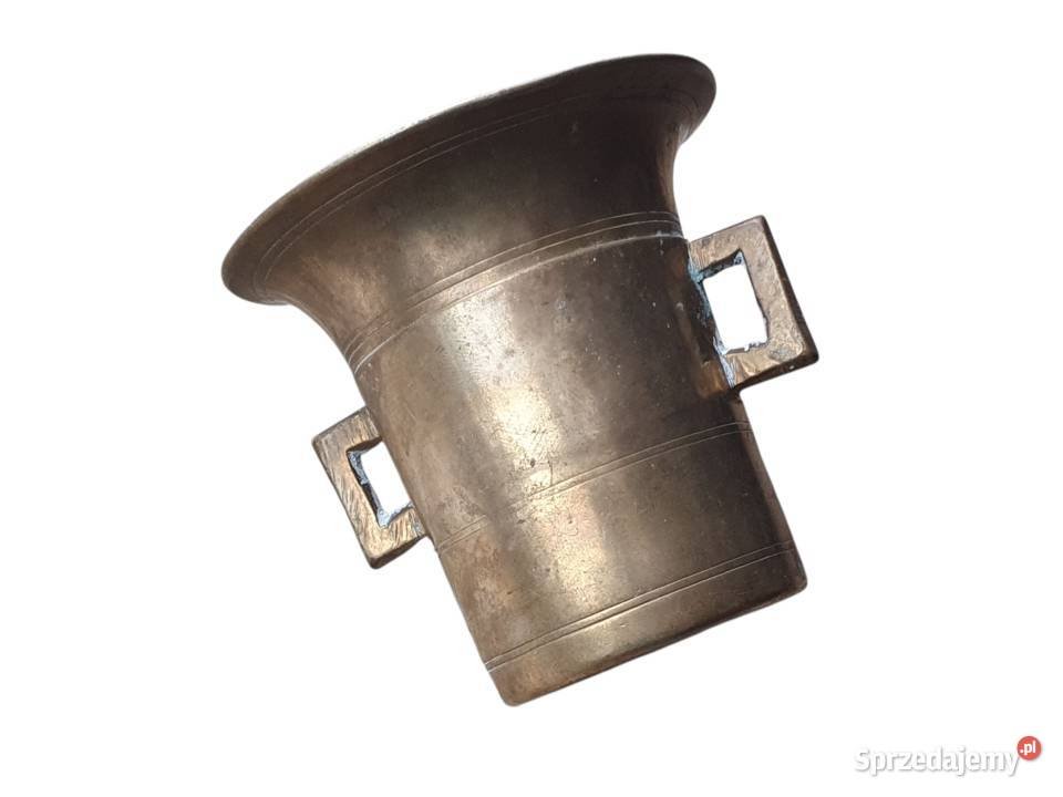 Stary mosiężny moździerz kuchenny lata 4050 Cieszyn