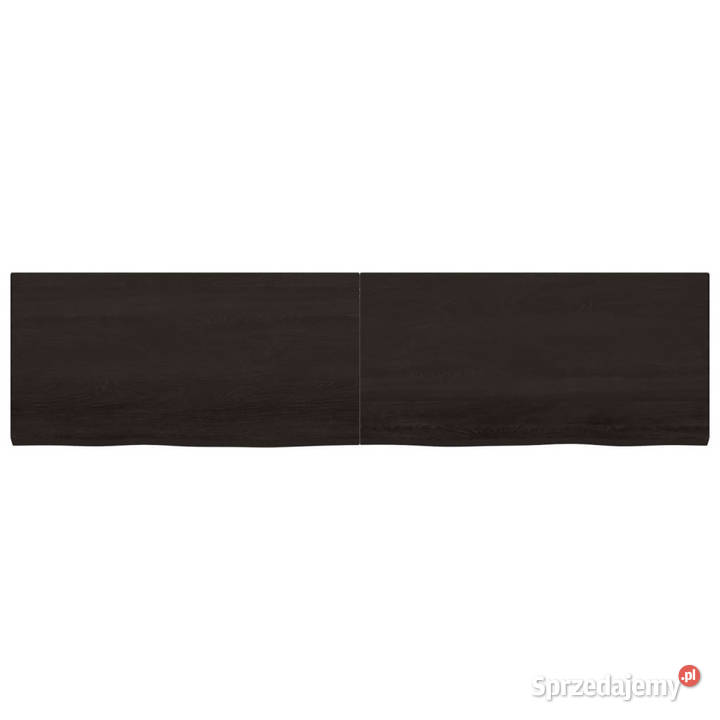 Półka ciemnobrązowa 200x50x24 wykończone drewno Warszawa