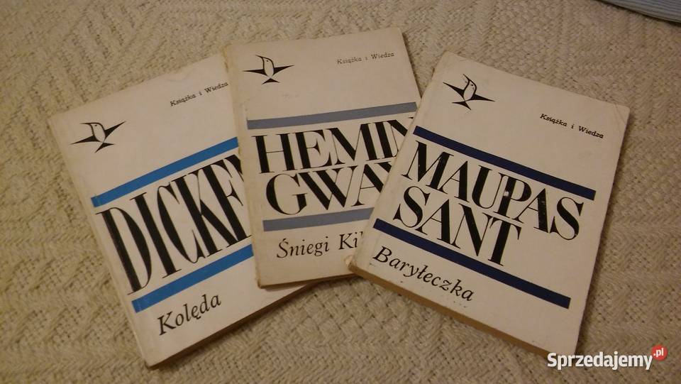 Hemigway Maupassant Dickens Conrad klasyka miękka pomorskie Gdańsk sprzedam