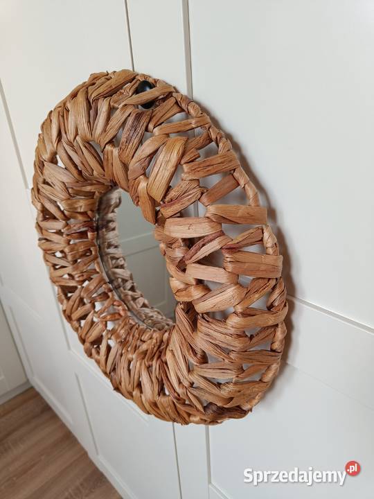 LUSTRO okrągłe 46 Pepco Rama pleciona z trawy Brzostek