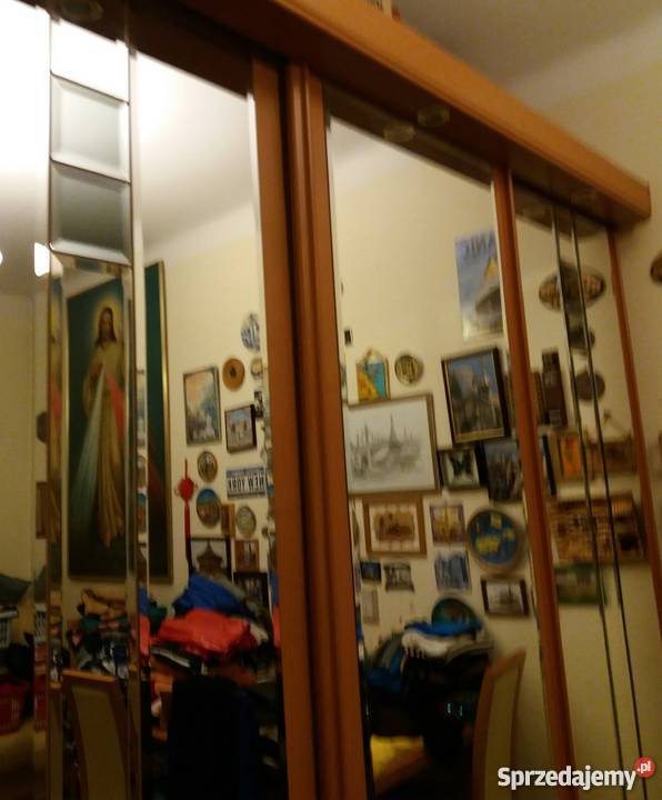 Szafa trzydrzwiowa podświetlana kolor olcha 220cm Warszawa