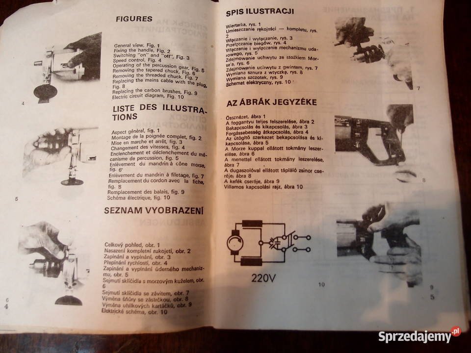 Wiertarka Ręczna Elprom 650W 880obr 2biegi Lata Łódź sprzedam
