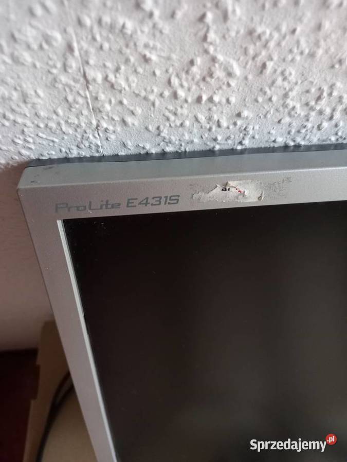 Monitor iiyama ProLite E431S Uszkodzony Monitory i projektory Kraków