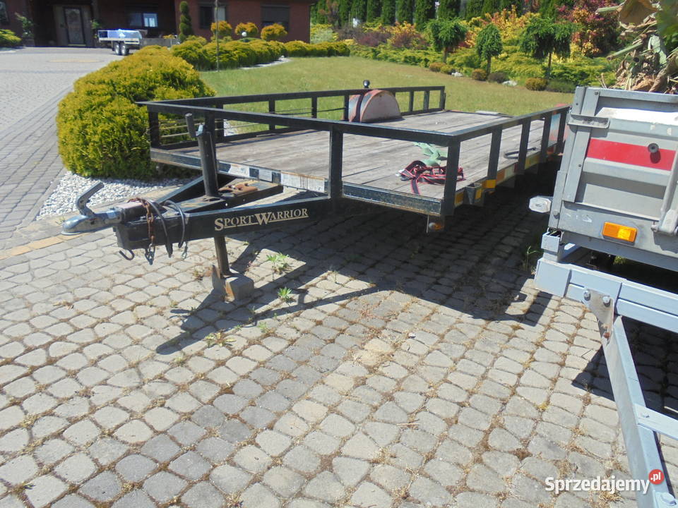 przyczepa samochodowa na 2 quady burtowa laweta
