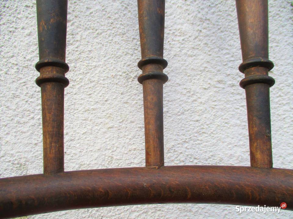Stare Gięte Oparcie Krzesła KOŁKOWANE Nieporęt