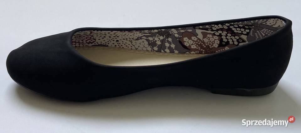 Czarne gładkie baleriny rozmiar 39