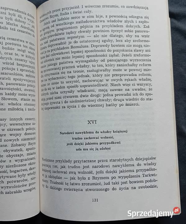 Niccolo Machiavelli Książę PIW 1987 r Wydanie II miękka wielkopolskie Koźminek