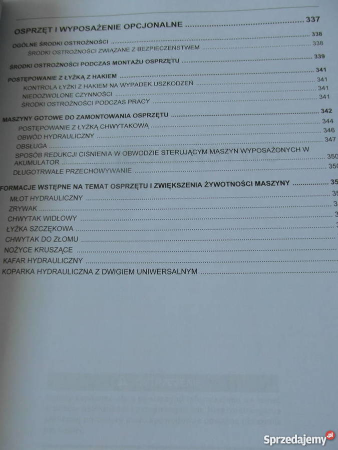 dtr instrukcja obsługi koparka komatsu pw 1807k Rok wydania 2010 zachodniopomorskie Szczecin