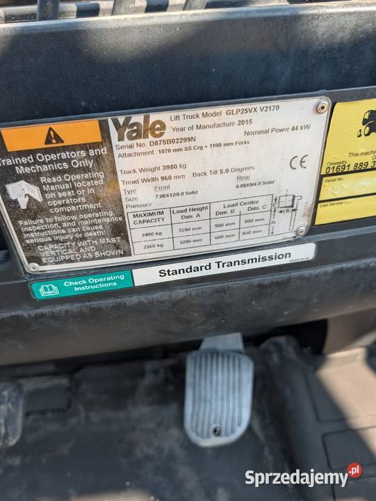 Yale GLP25SVX E2170 25T podkarpackie Ropczyce