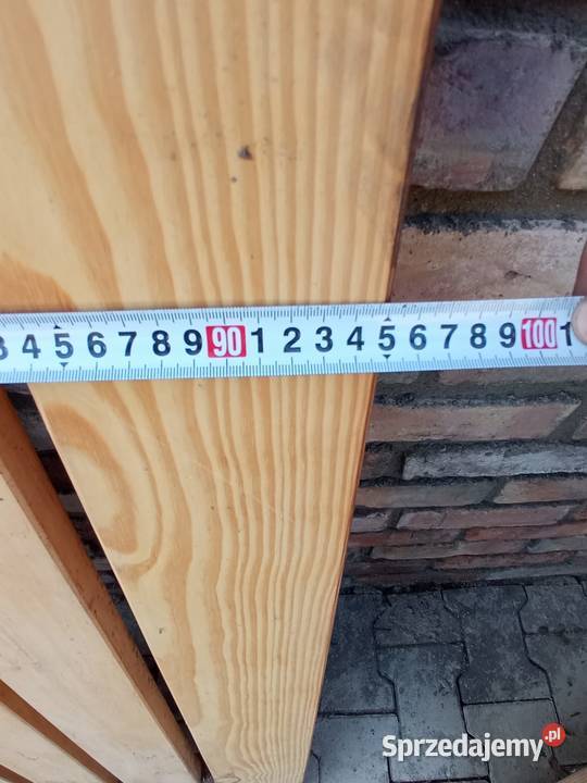 Drewniana brama furtka solidny komplet Lemierzyce