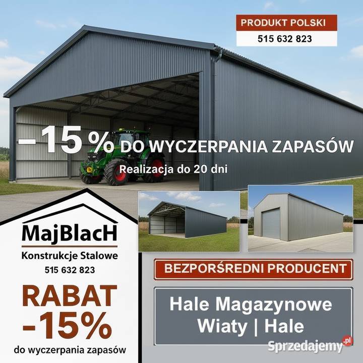 OBNIŻAMY CENY 15 Grafitowy Dwuspadowy Garaż Gryfice sprzedam