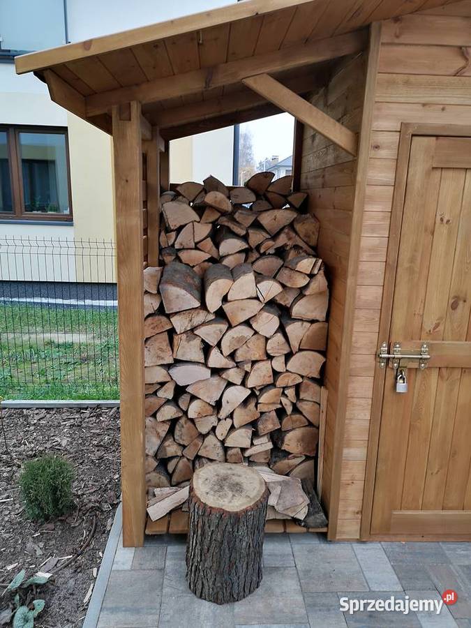 Drewutnia z domkiem narzędziowym domek ogrodowy Kalety