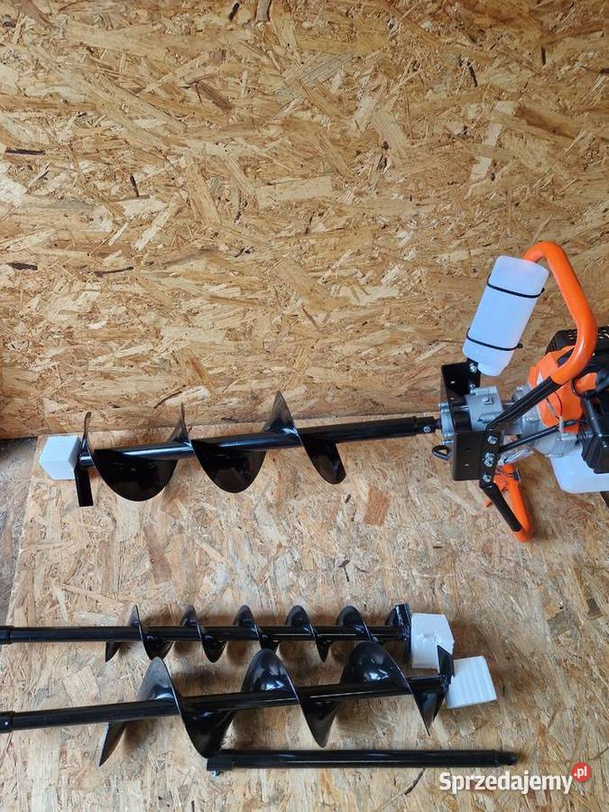 Świder Spalinowy BOXER BX121 Wiertnica 3 Wiertła