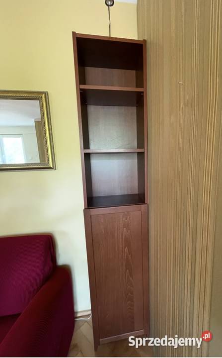 2 eleganckie regały z ciemnego drewna IKEA Billy Toruń