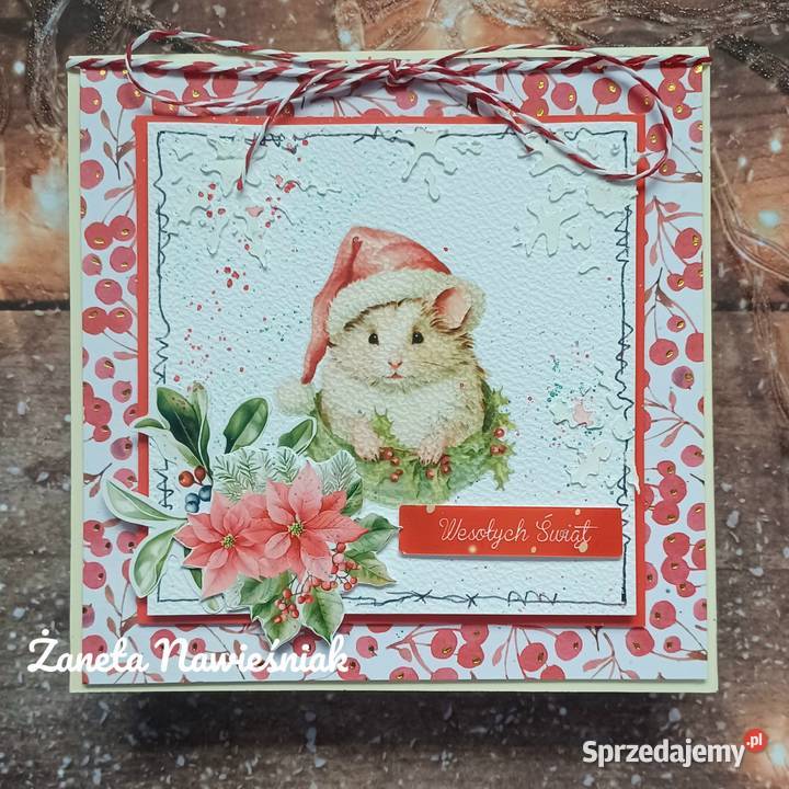 Kartki świąteczne różne wzory rękodzieło Mszana Dolna