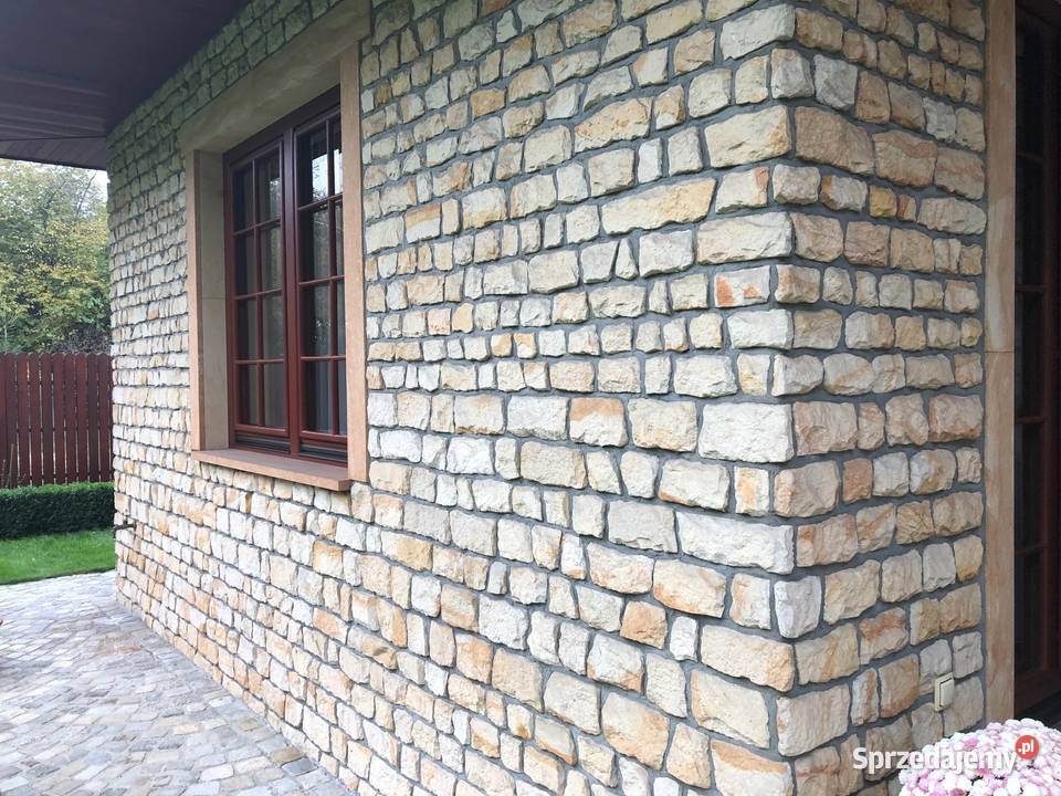 kamień na ściany domu elewacje dom piaskowiec zewnętrzne łódzkie Radomsko