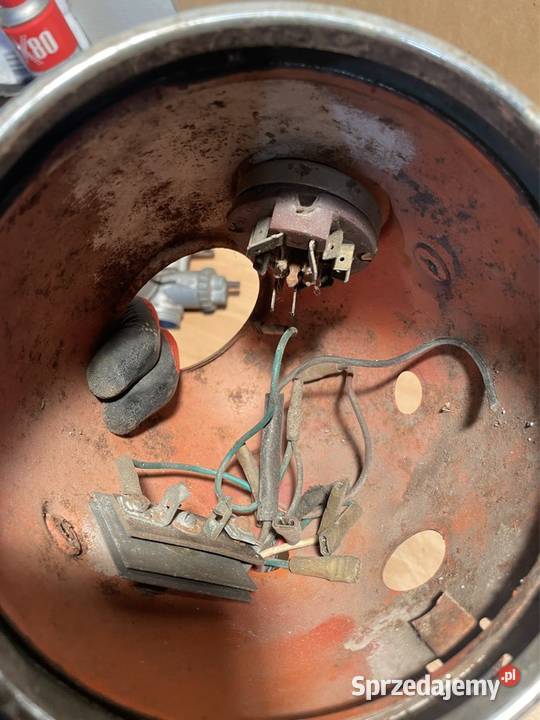 Lampa Wsk gil garbuska stacyjka ramka metalowa