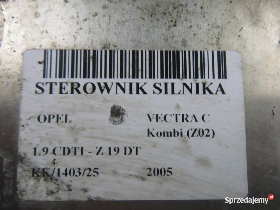 STEROWNIK OPEL VECTRA C 19 CDTI 0281011914 małopolskie