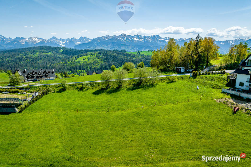 Działka inwestycyjna z widokiem na Tatry małopolskie Gliczarów Górny