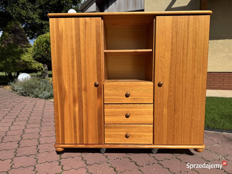 Komoda drewniana sosnowa bufet szafka mazowieckie Garwolin