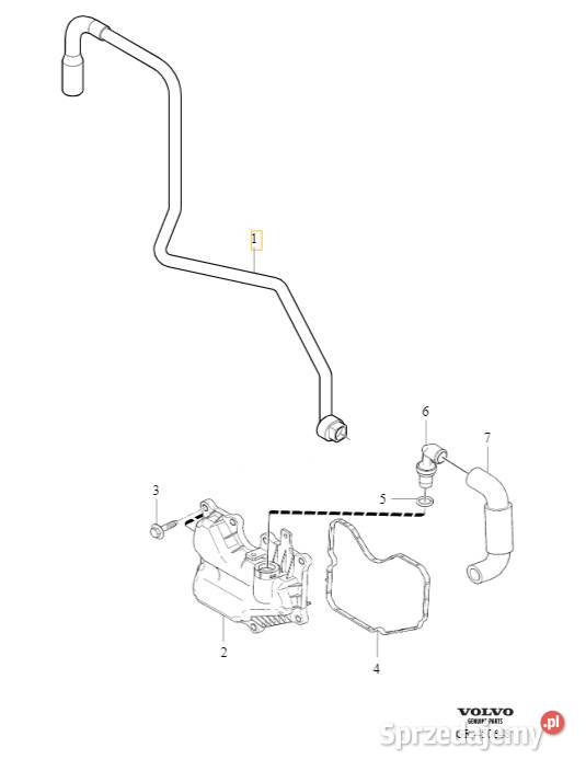 VOLVO C30 S40 V50 przewod odmy odpowietrzenia 18 Gadgety motoryzacyjne Bielany Wrocławskie