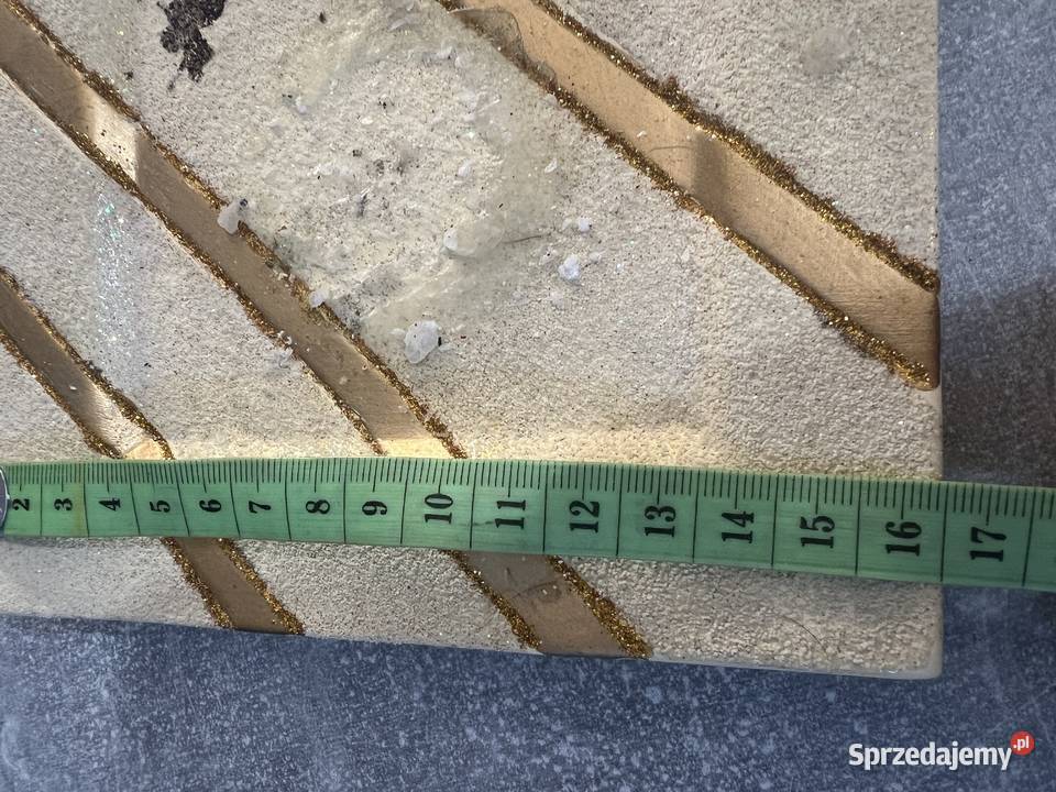 Talerz podstawka złota kremowa Jasło